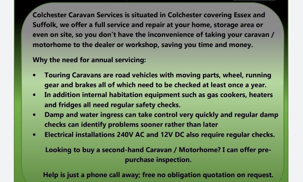 Colchester Caravan Services